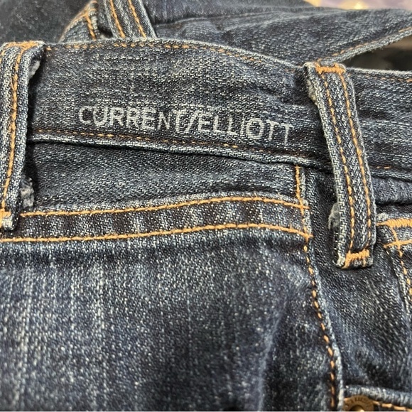 𝅺CURRENT/ELLIOTT Women’s “The Roller Jeans” in Pacific 1950s Hoodlum Jean Sz 28 - Picture 6 of 12